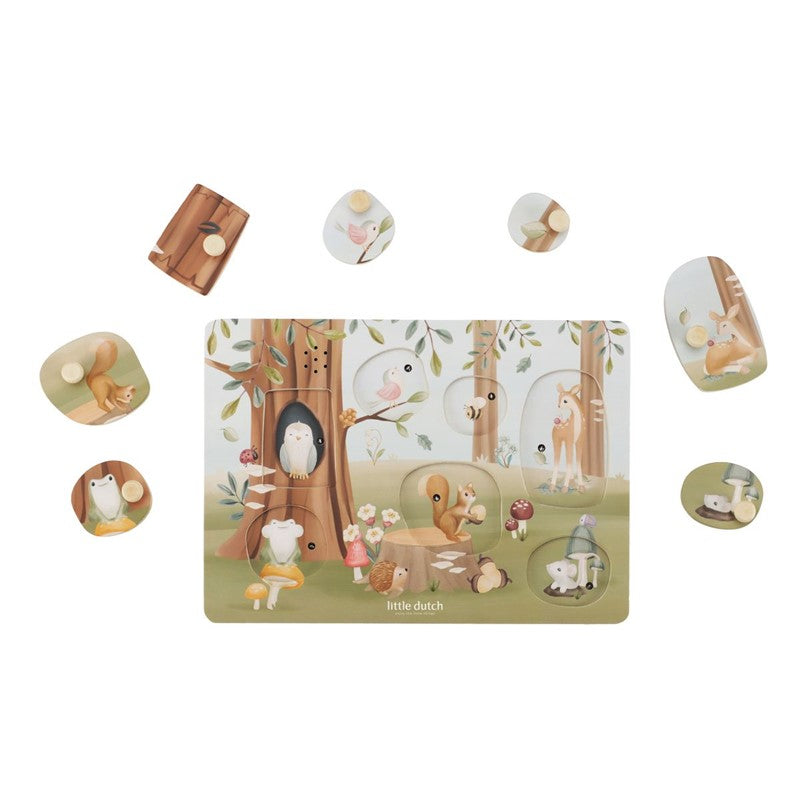 Puzzle con sonido Forest Friend Little Dutch