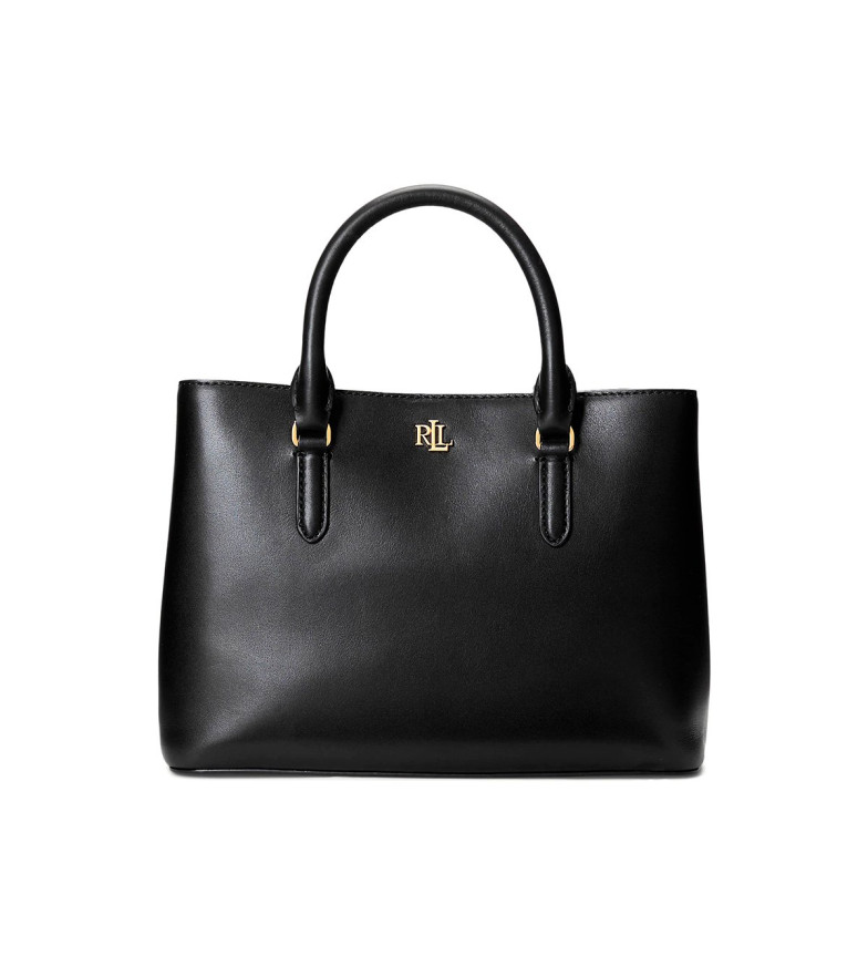 Polo Ralph Lauren Bolso de Piel Satchel Marcy negro