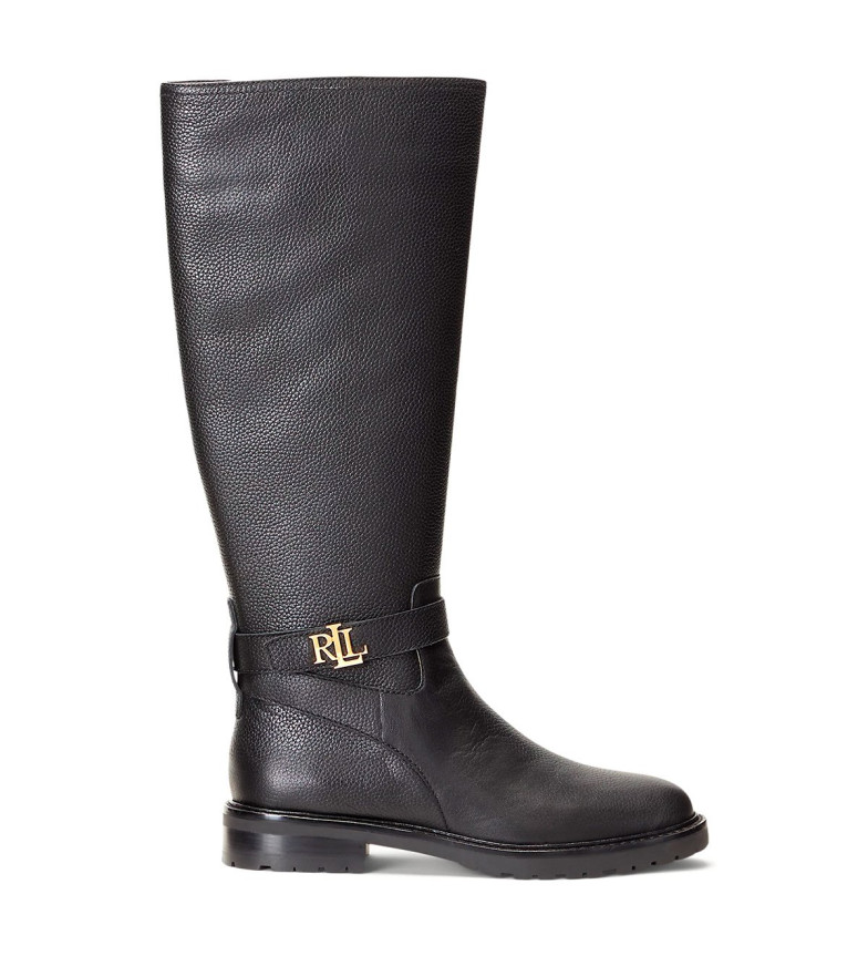 Lauren Ralph Lauren Botas de Piel Hallee negro