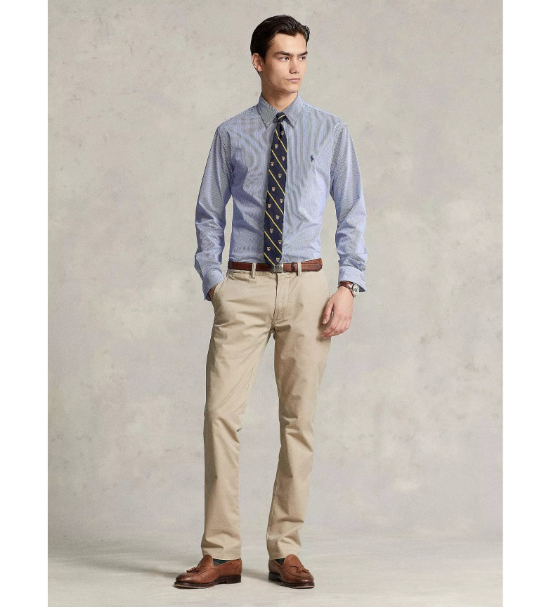 Polo Ralph Lauren Camisa Custom Fit azul