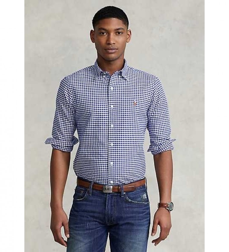 Polo Ralph Lauren Camisa deportiva Oxford Slim Fit azul