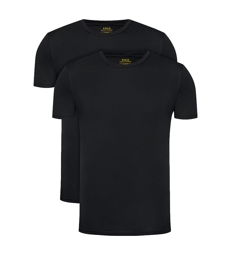 Polo Ralph Lauren Pack de 2 camisetas Classic Crew negro