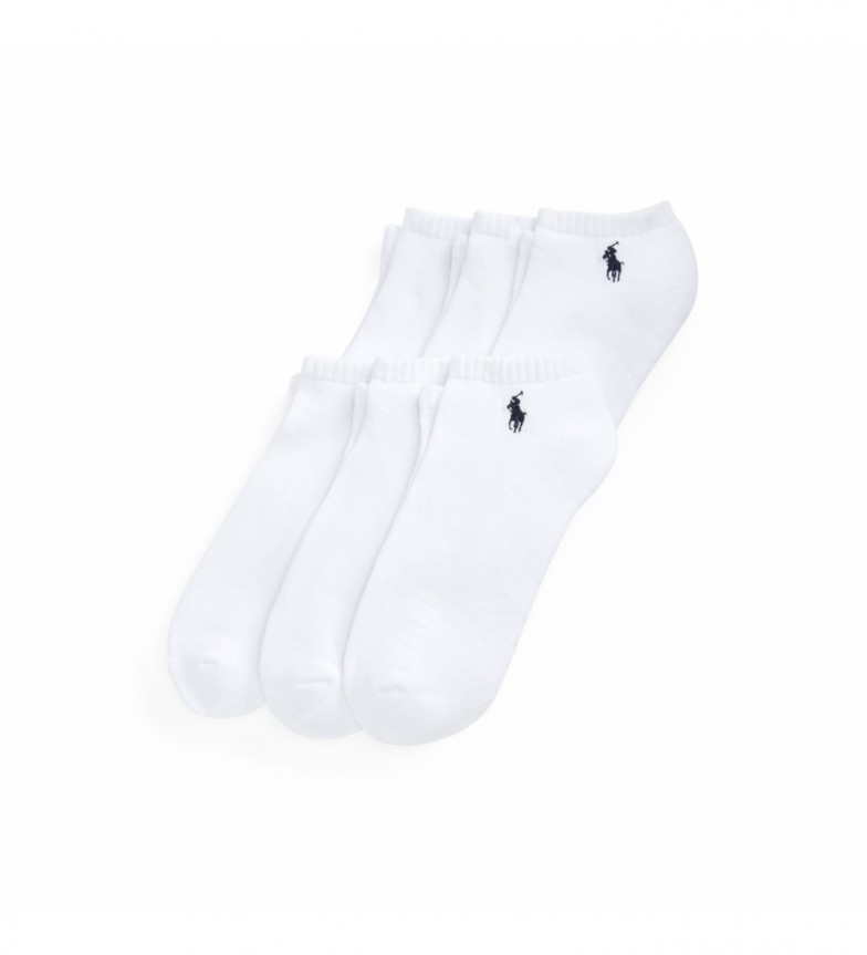 Polo Ralph Lauren Pack 6 Pares de Calcetines Bajos blanco