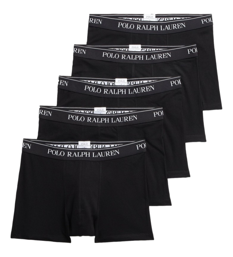 Polo Ralph Lauren Pack de 5 Bóxer RL negro