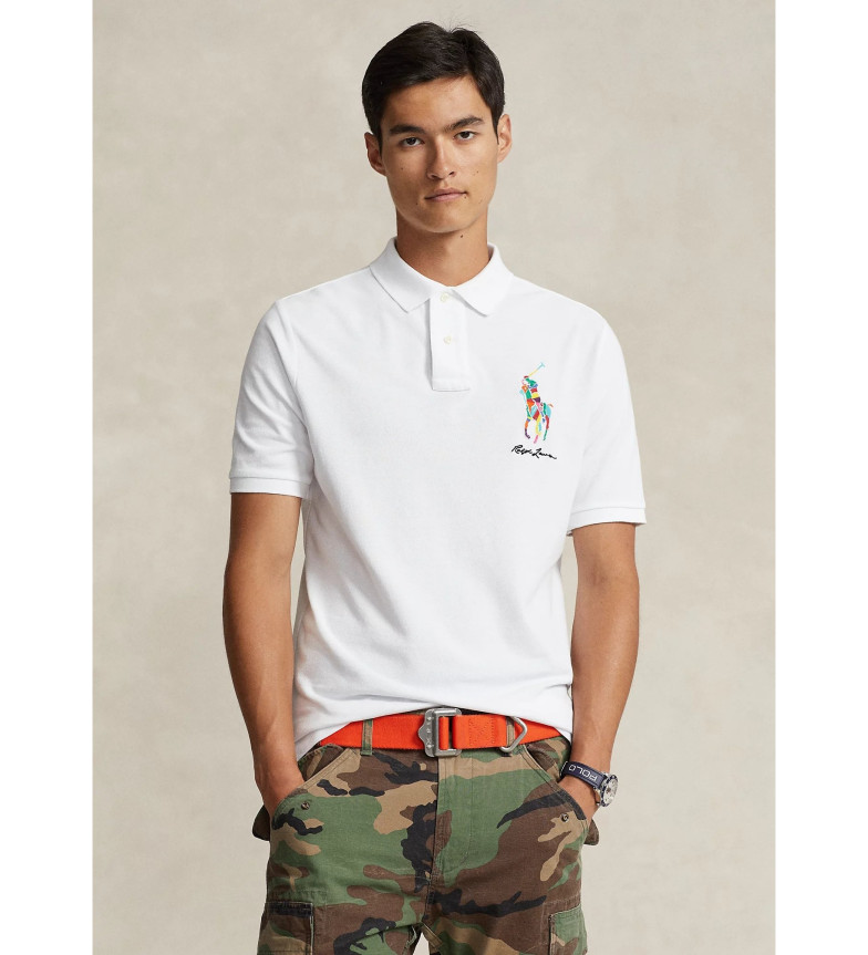 Polo Ralph Lauren Polo Classic Fit de piqué con Logo blanco
