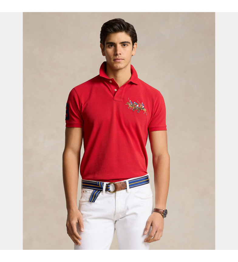 Polo Ralph Lauren Polo Custom Slim Fit rojo