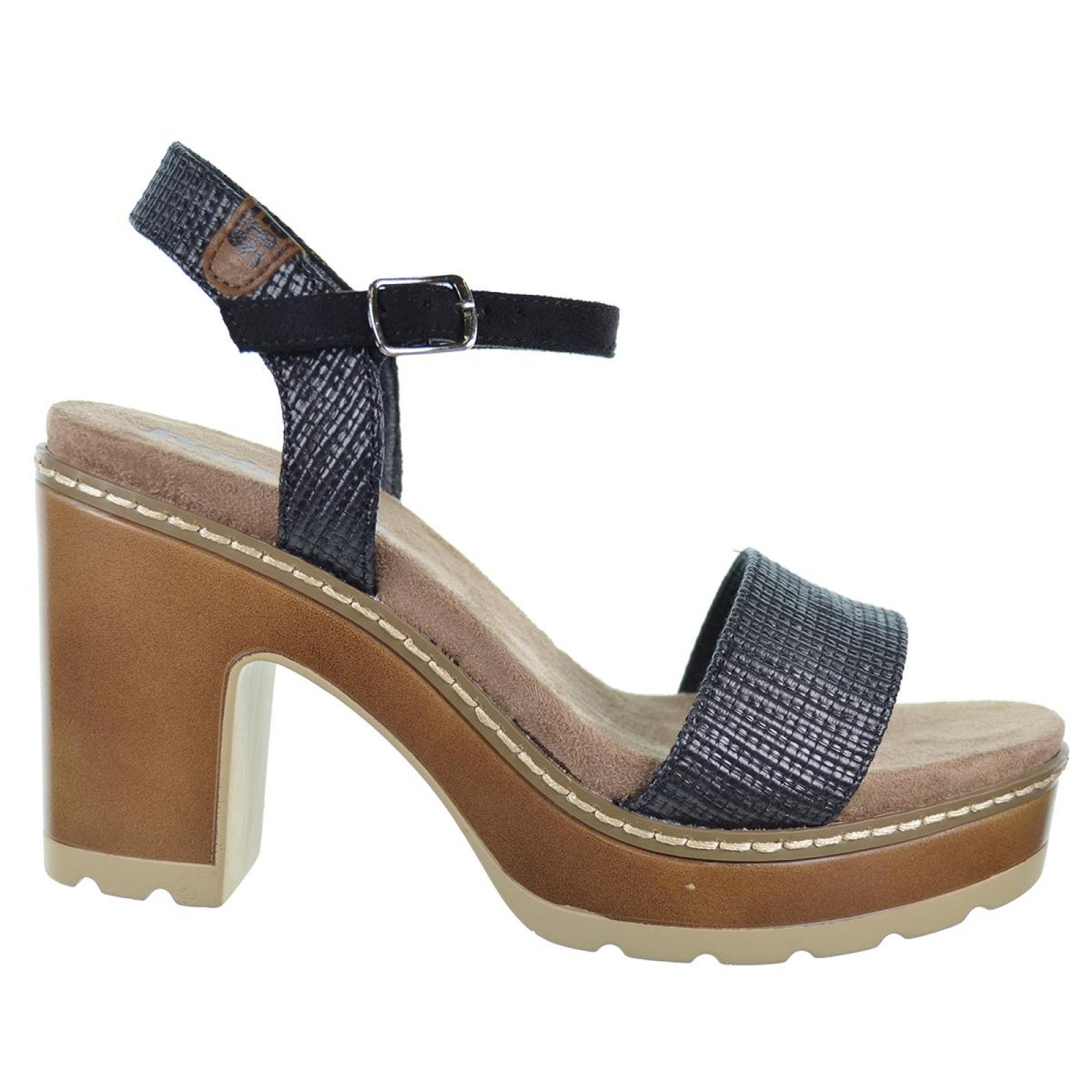 Refresh 171800 Sandalia Textil Vegana Tacón Plataforma Mujer