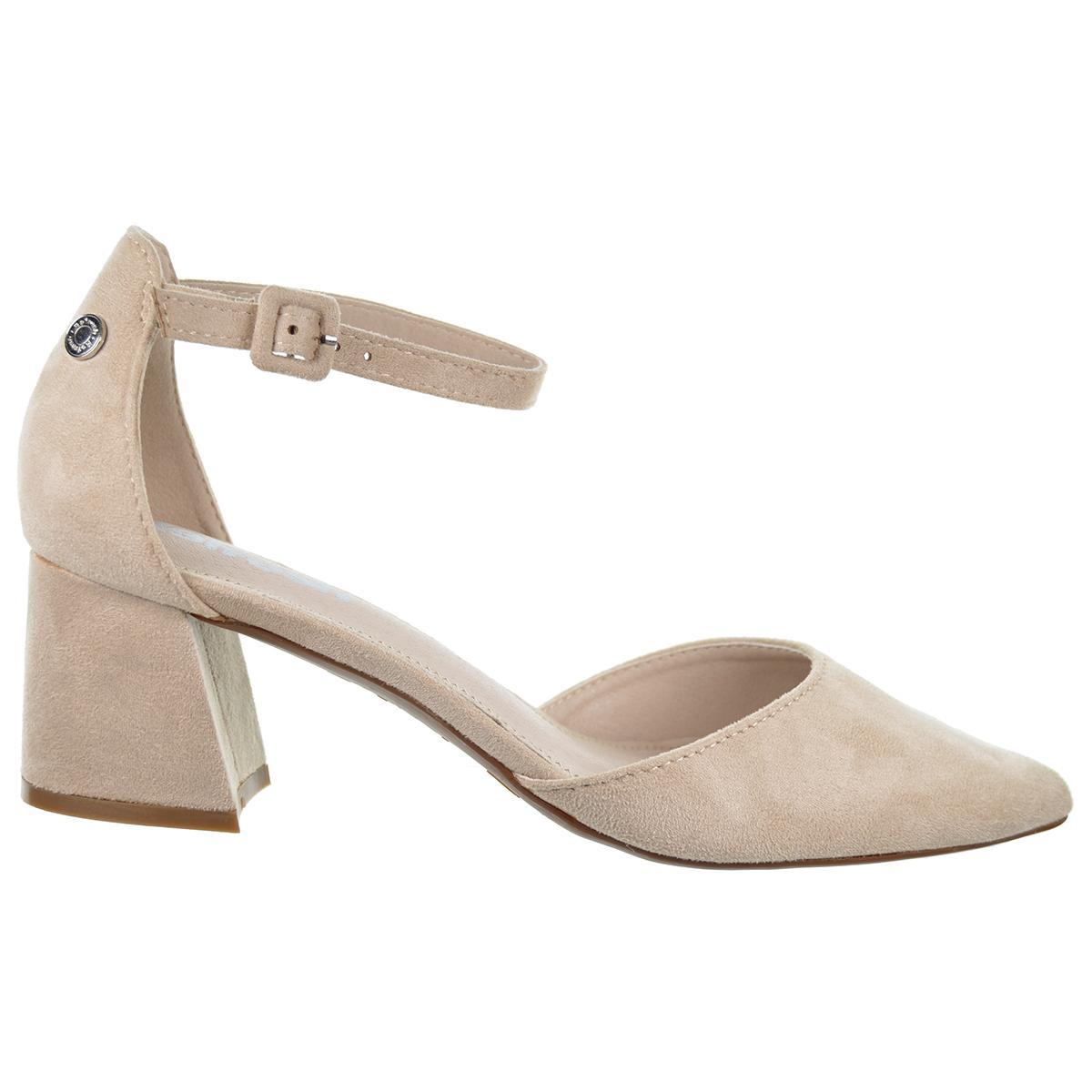 Refresh 171832 Zapato Antelina Vegano Tacón Ancho Mujer