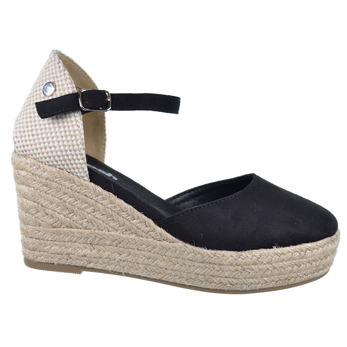 Refresh 171942 Alpargata Antelina Vegana Cuña 8 cm Mujer