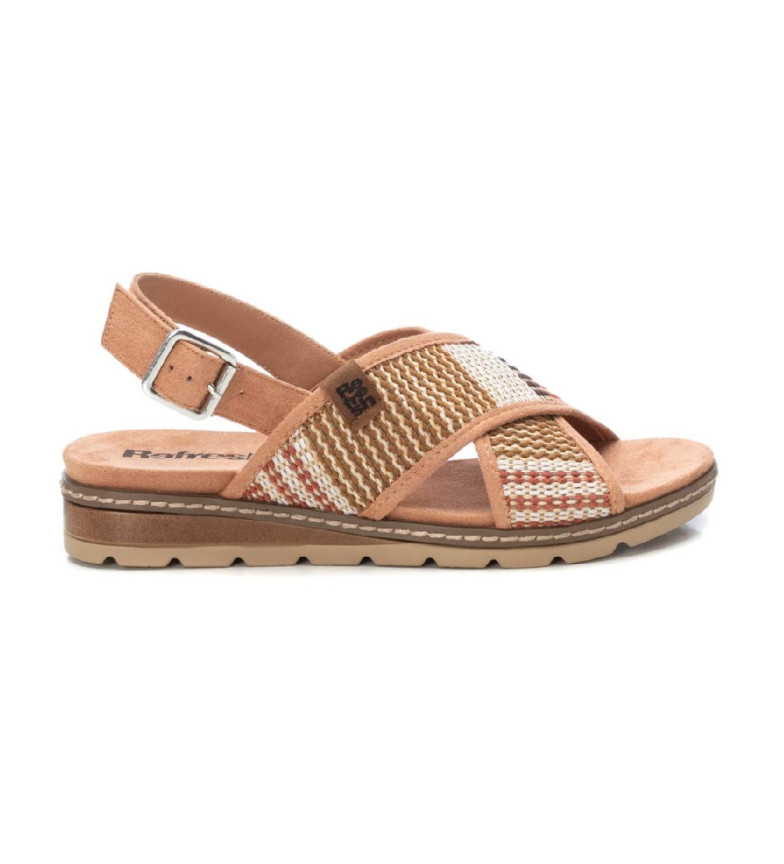 Refresh Sandalias de piel 171824 marrón