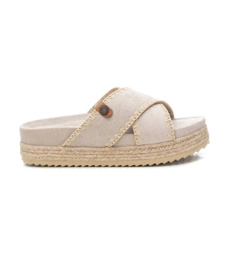 Refresh Sandalias de piel 171948 beige