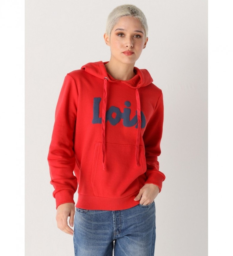 Lois Jeans Sudadera con capucha 135256 rojo