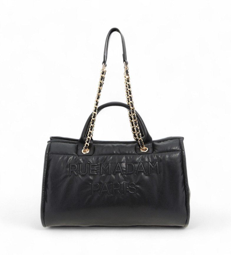RUE MADAM PARIS Bolso Puffy Shopping negro