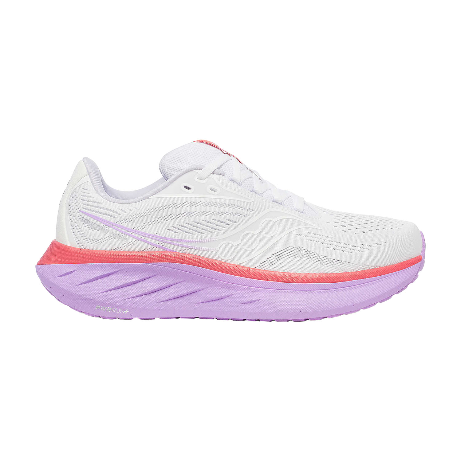 Saucony Ride 18 Zapatillas Running Neutras Mujer White/Coral