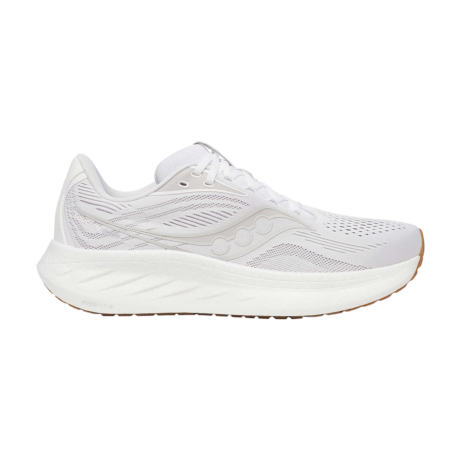 Saucony Ride 18 Zapatillas Running Neutras Hombre White/Gum