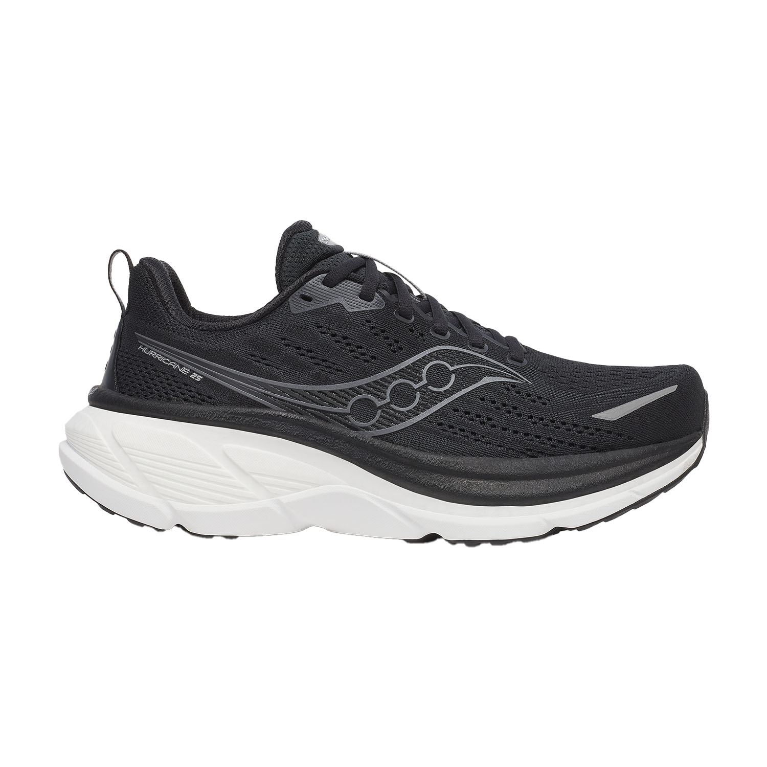 Saucony Hurricane 25 Zapatillas Running Estables Hombre Black/White