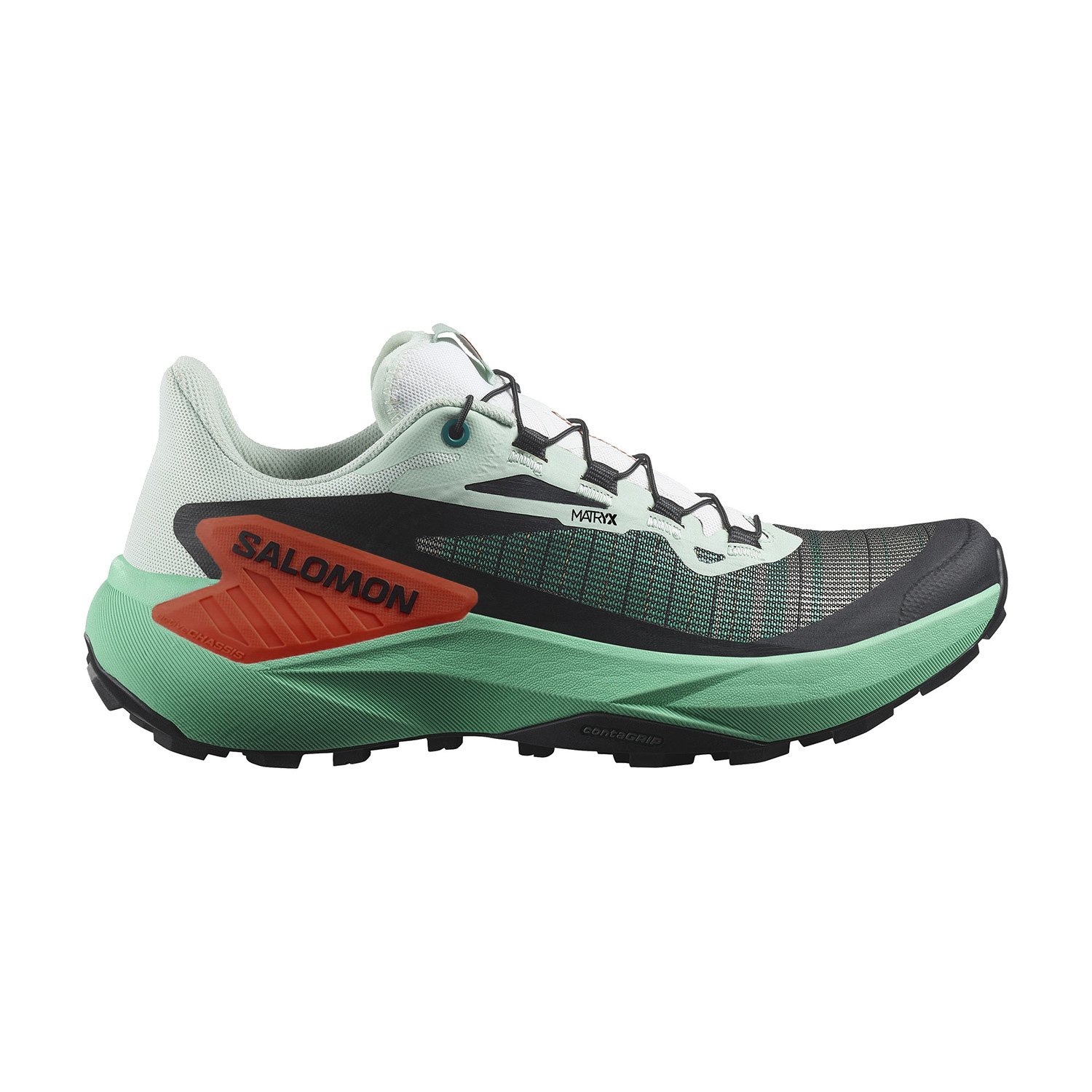 Salomon Genesis Zapatillas Trail Running Mujer Bay/Electric Green/Cherry Tomato