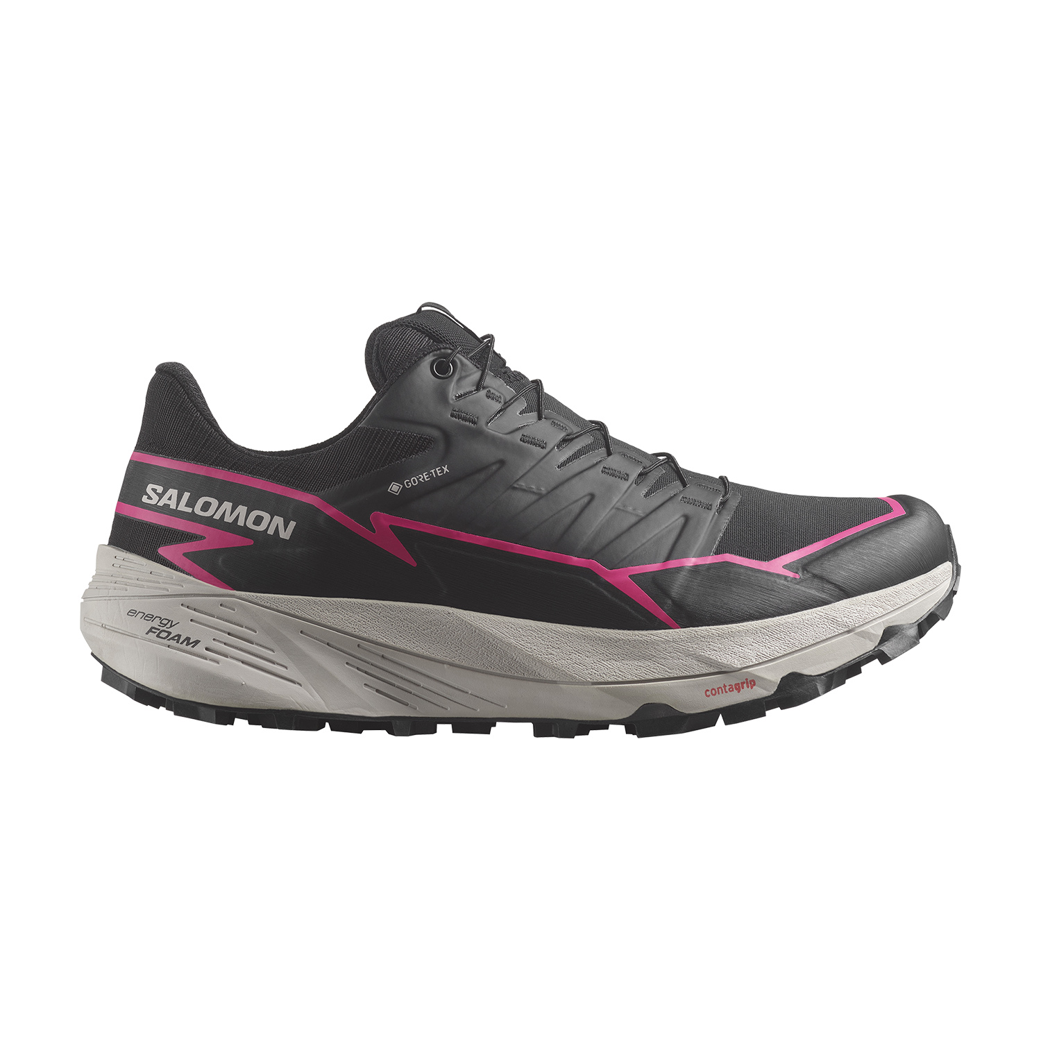 Salomon Thundercross GTX Zapatillas Trail Running Mujer Black/Pink Glo