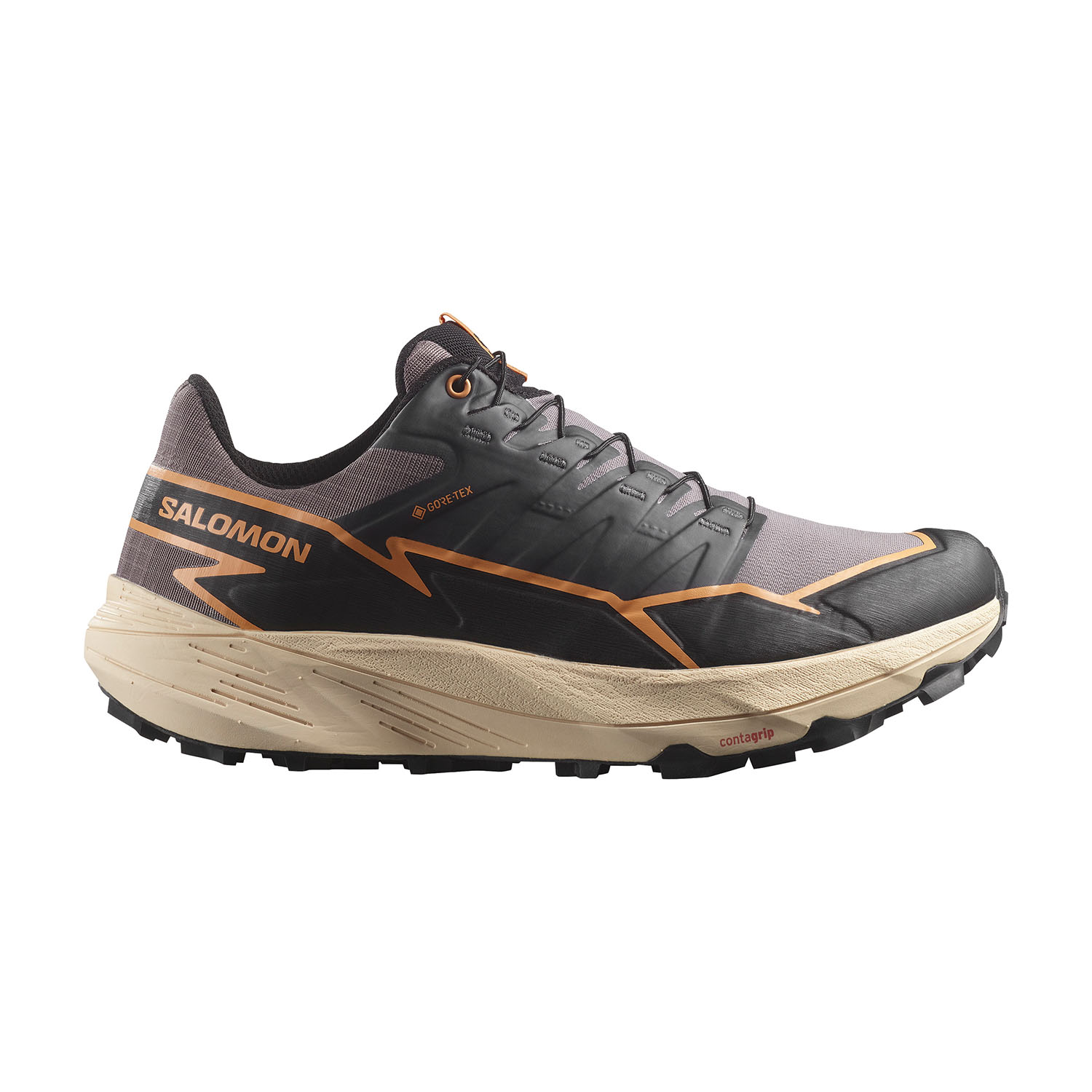 Salomon Thundercross GTX Zapatillas Trail Running Mujer Shark/Black/Papaya