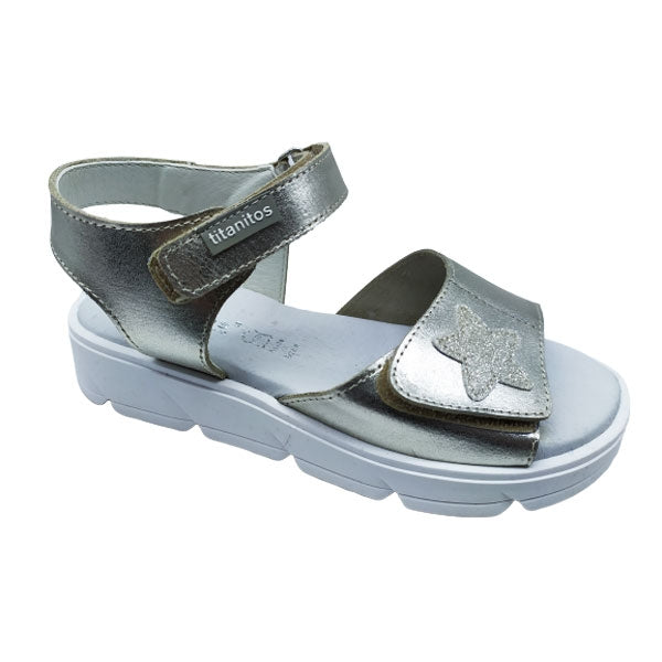 Sandalia plataforma con velcro Titanitos