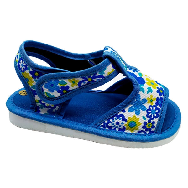 Sandalia de casa estampada de flores