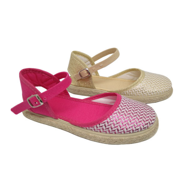 Sandalia lona con cáñamo