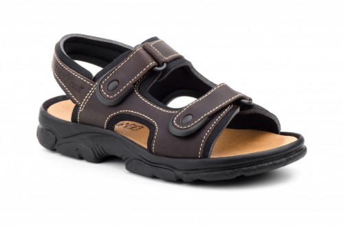 Sandalias velcros piel económicas