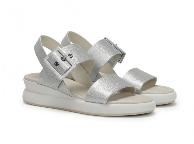 Sandalias Dorking by Fluchos piel plata