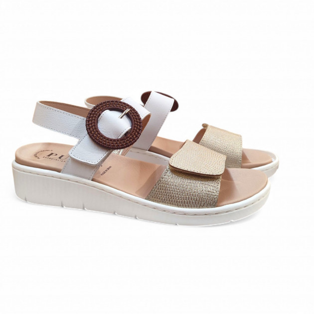 Sandalias modernas para plantillas ortopédicas con velcros