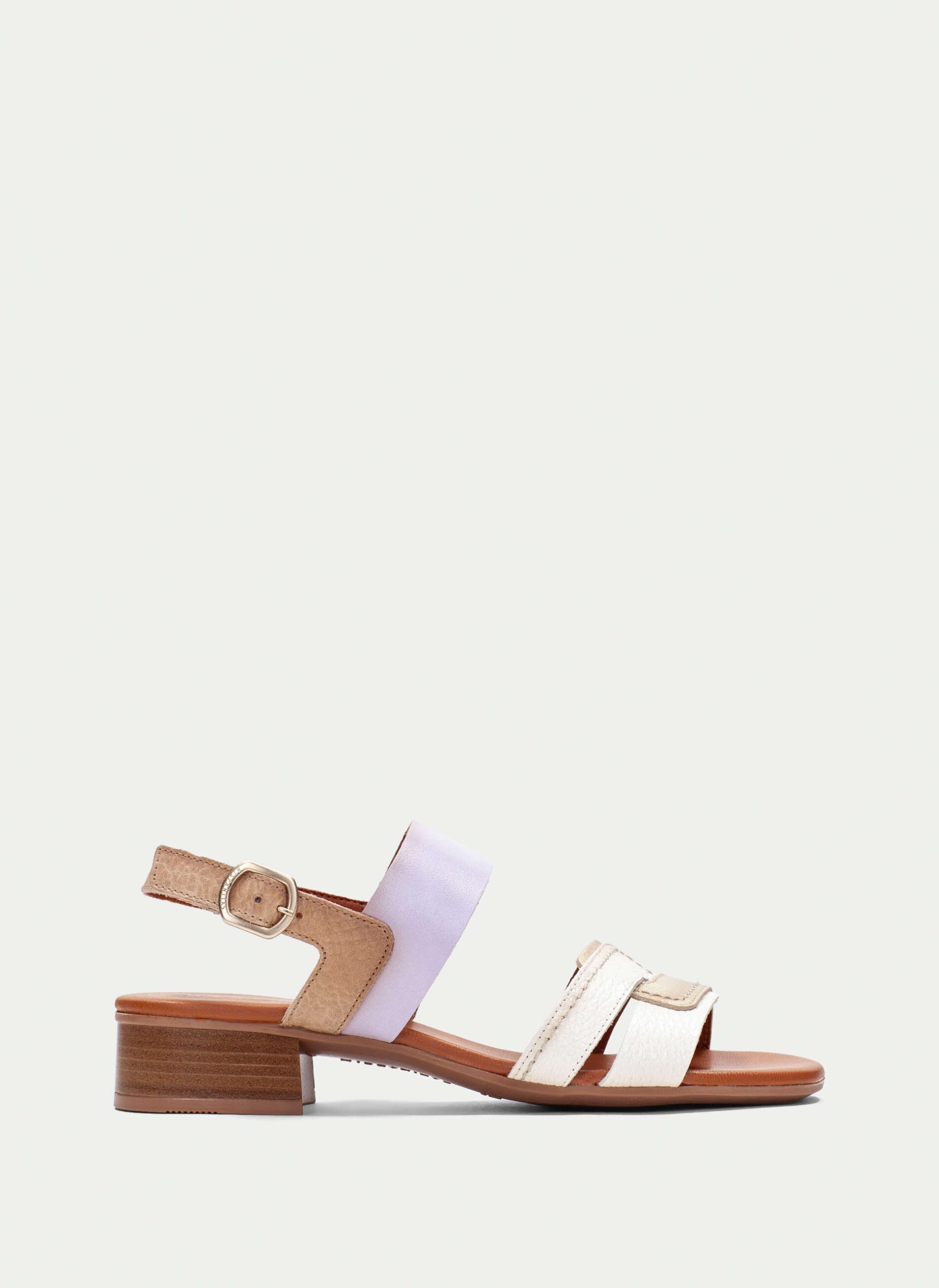 Sandalia Plana lara blanco-platino-lavanda-CHV232701