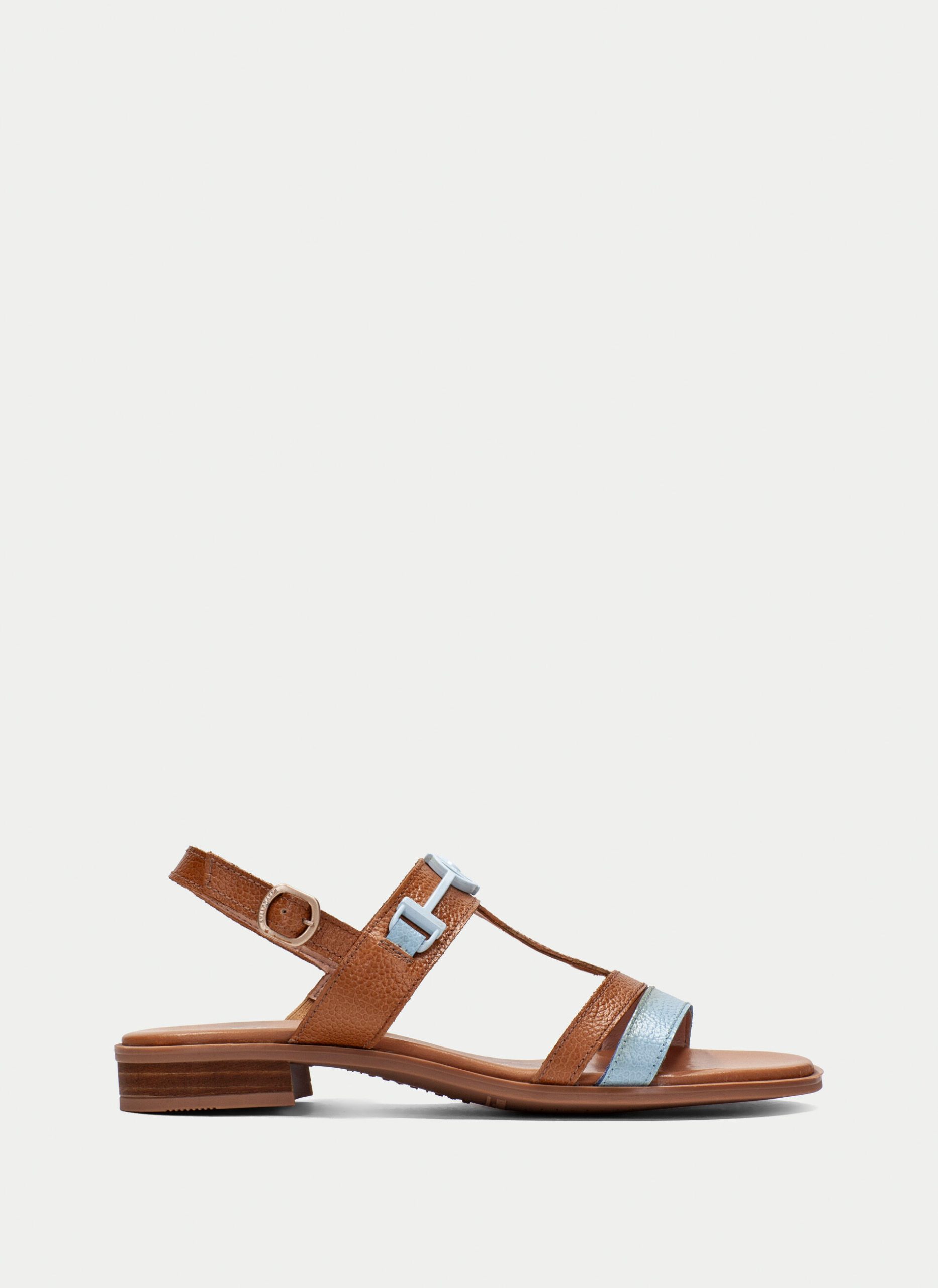 Sandalia Plana yakarta celeste-cuero-CHV253952