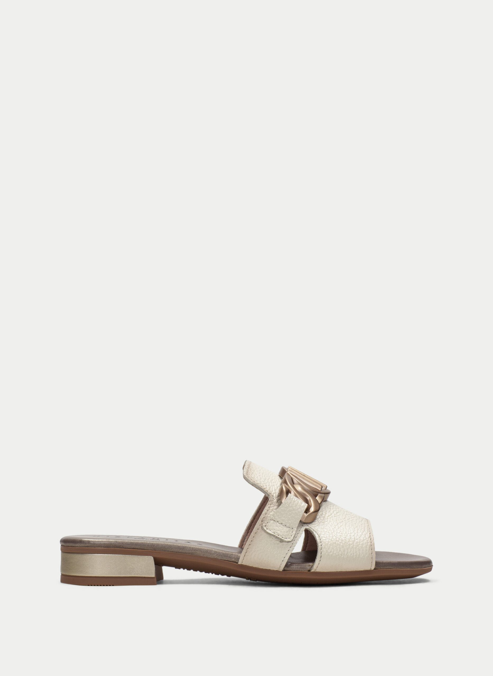 Sandalia Plana lena crema-HV243268