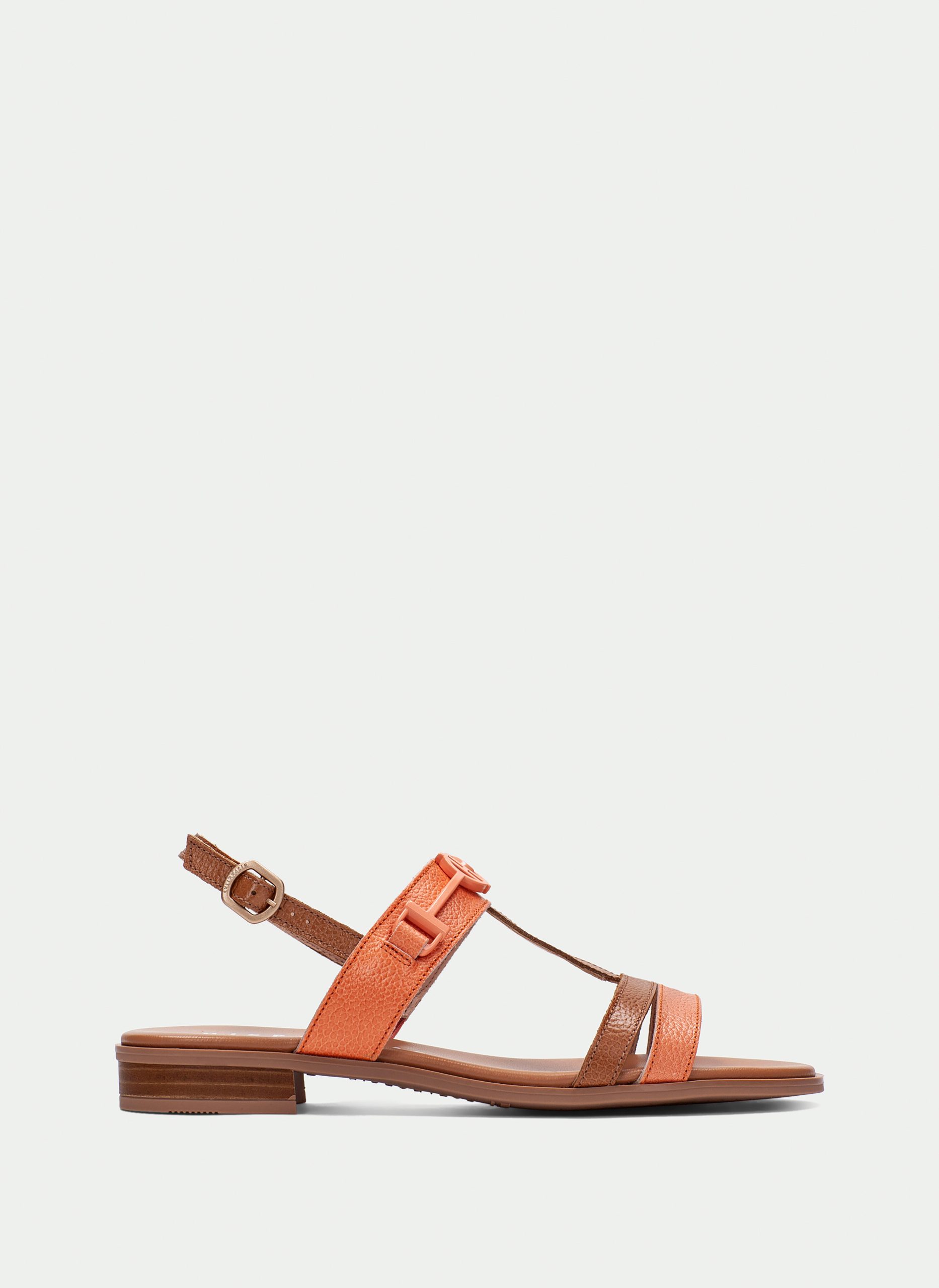 Sandalia Plana yakarta cuero-coral-CHV253952