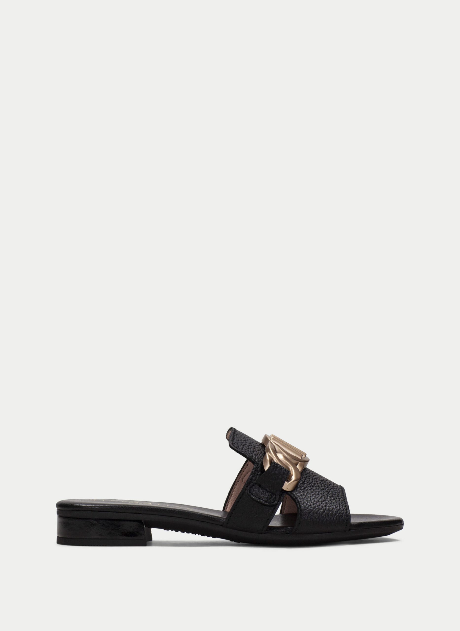 Sandalia Plana lena negro-HV243268