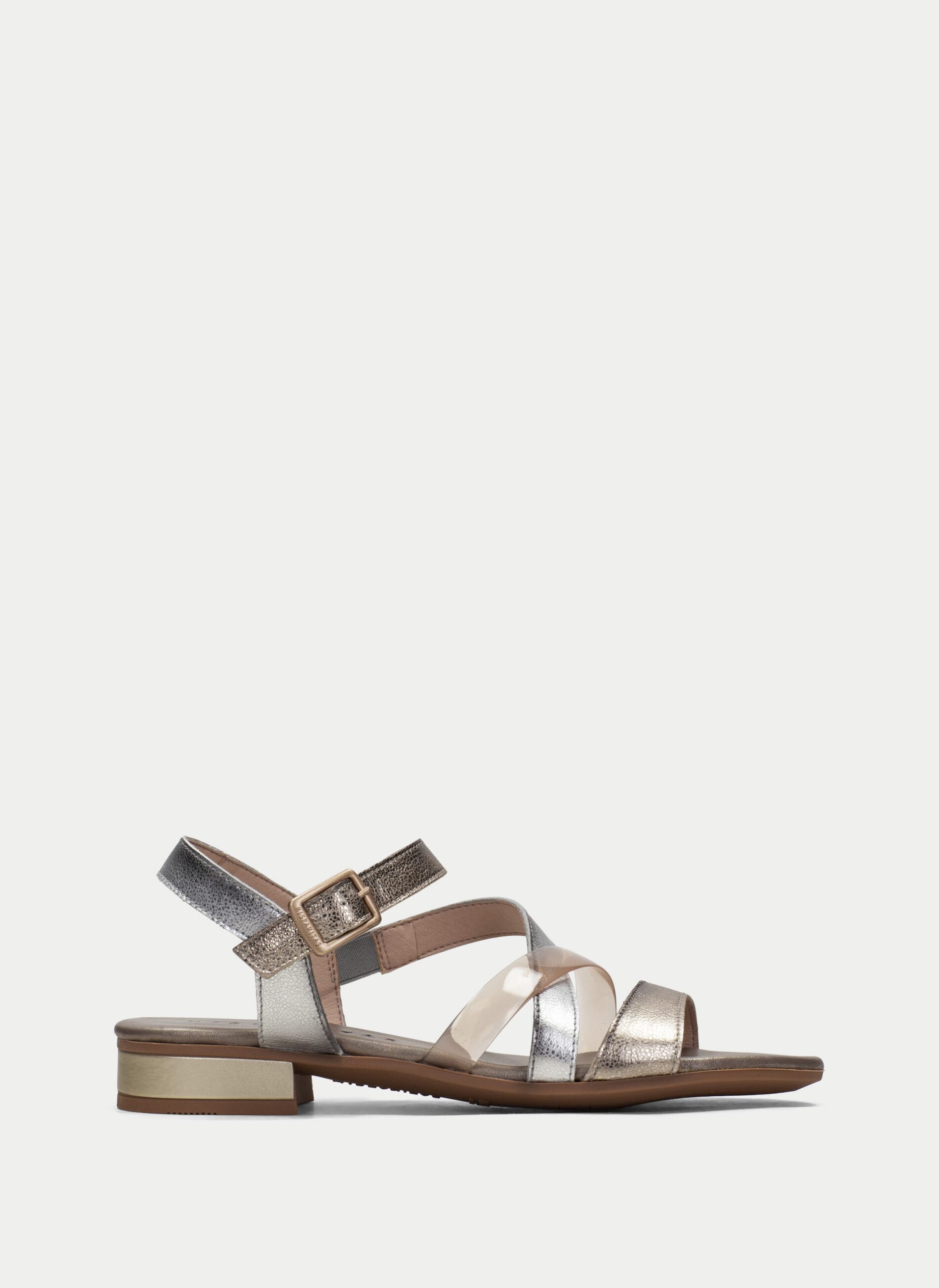 Sandalia Plana lena oro-plata-CHV243367