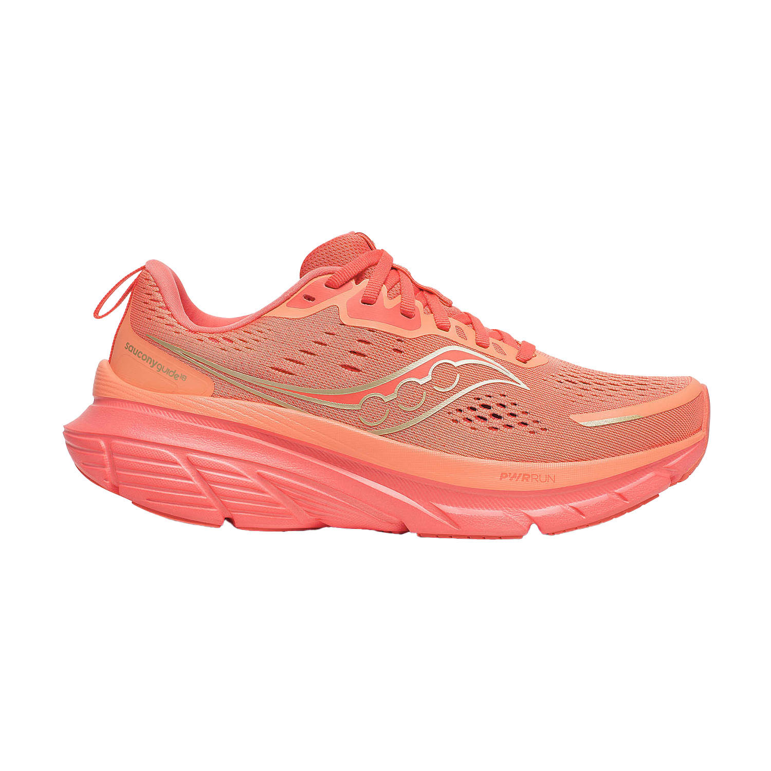Saucony Guide 18 Zapatillas Running Estables Mujer Salmon/Coral
