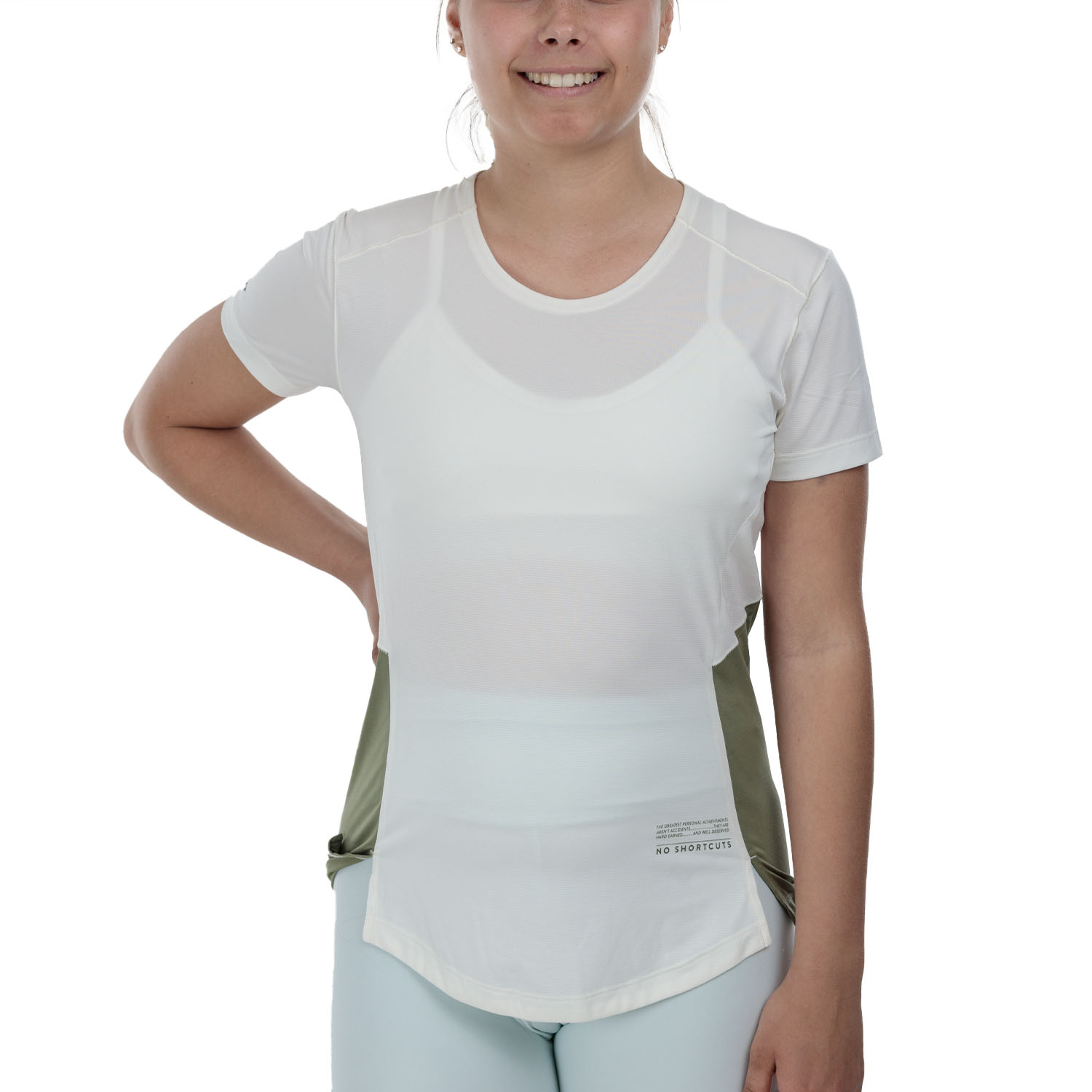 Scott Endurance Camiseta Cotton White/Hay Green