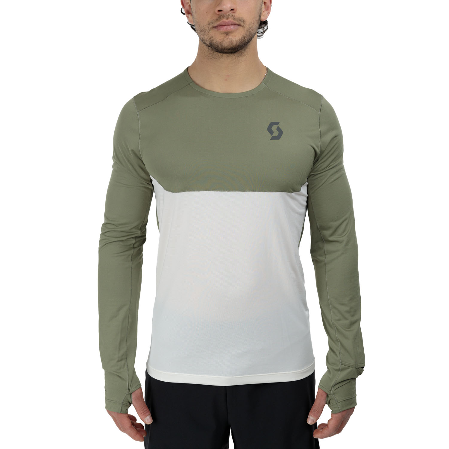 Scott Endurance Tech Camisa Hay Green/Cotton White