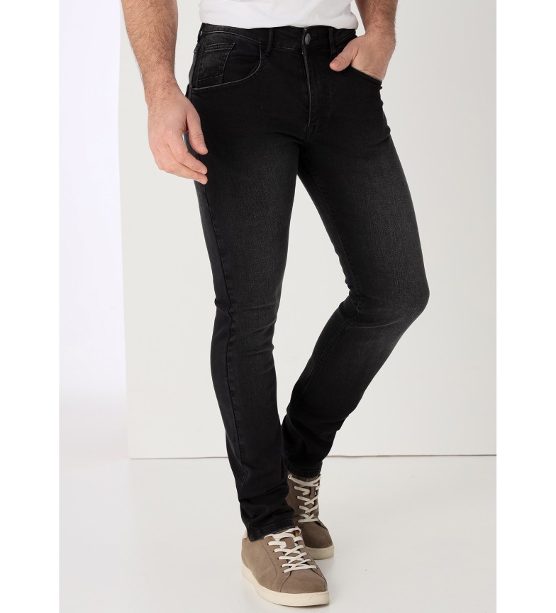 Six Valves Jeans Slim fit negro