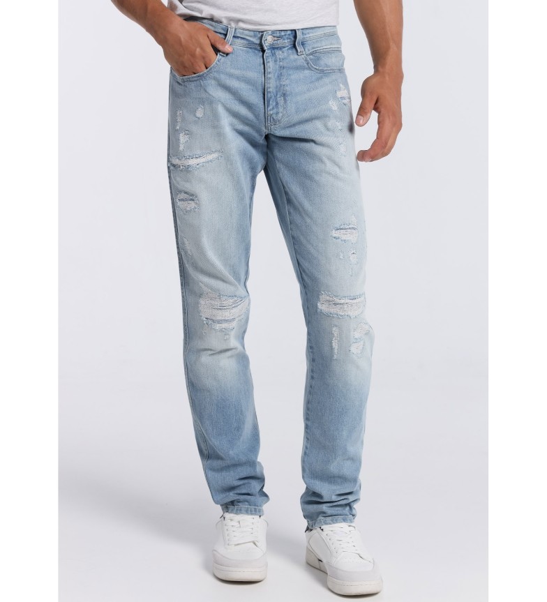Six Valves Jeans |Caja Media - Slim azul cielo