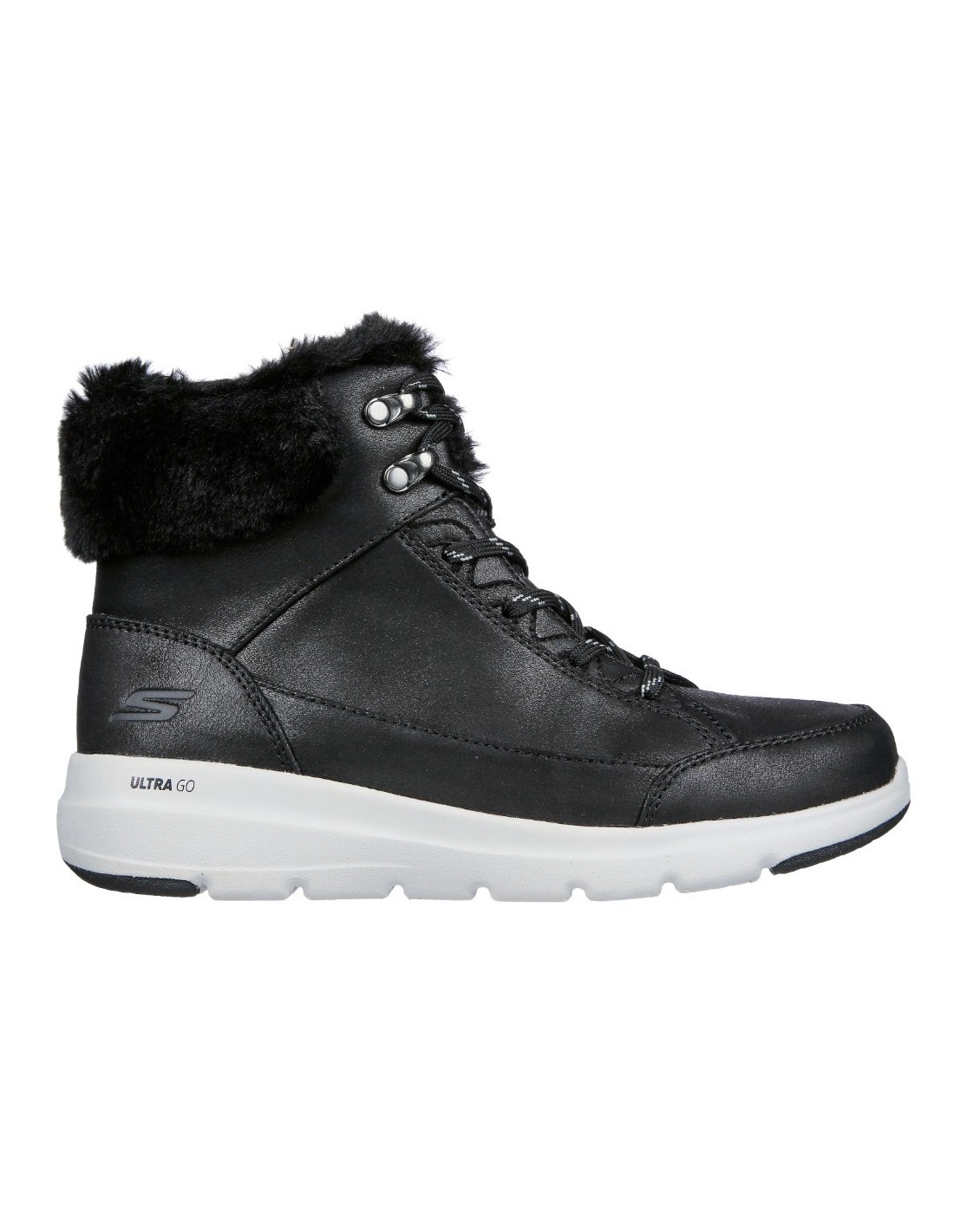 SKECHERS BOTAS GLACIAL ULTRA - COZYLY NEGRO MUJER