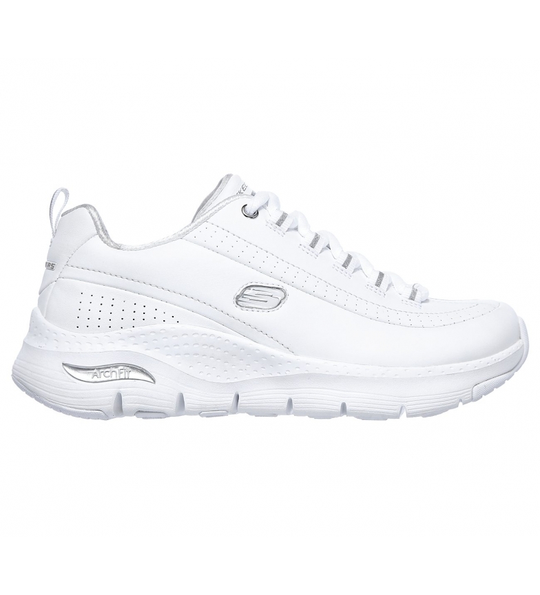 Skechers Zapatillas de piel Arch Fit Citi Drive blanco