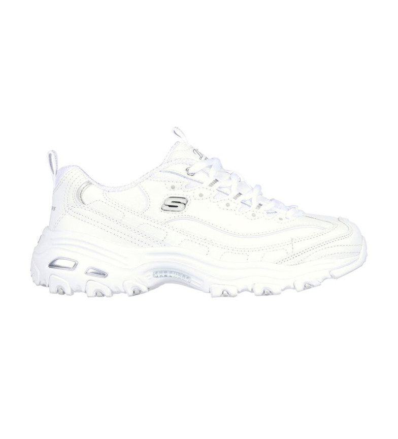 Skechers Zapatillas de piel D'Lites Fresh Start blanco