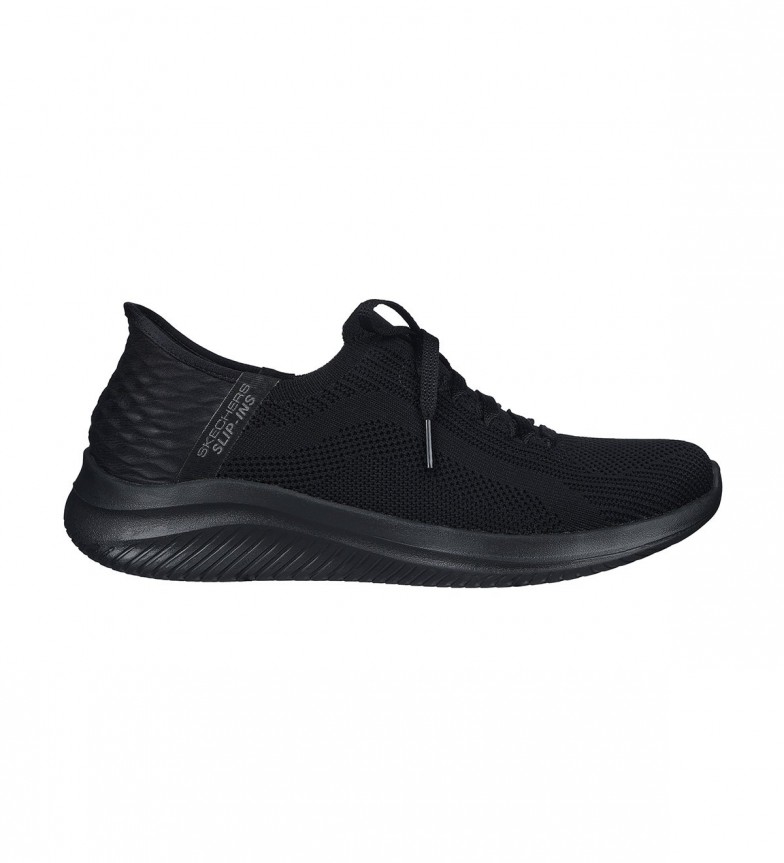Skechers Zapatillas Tonal Stretch Knit Fixed Laced negro