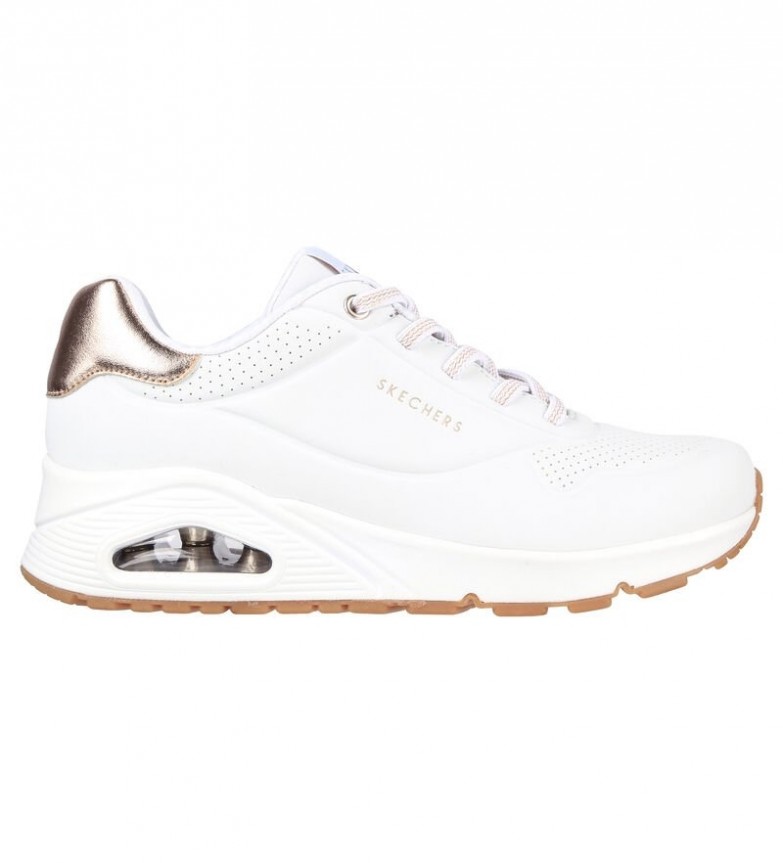 Skechers Zapatillas Uno Shimmer Away blanco