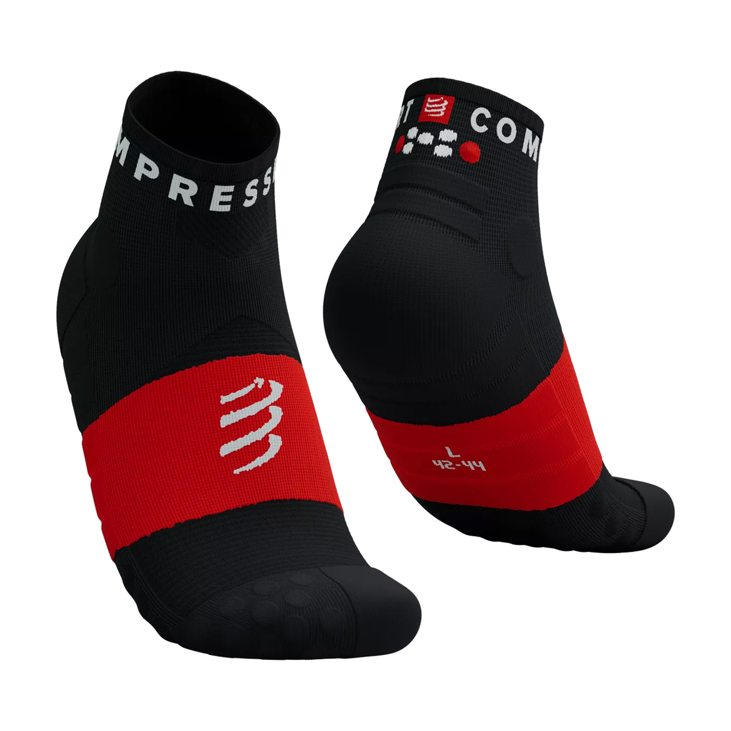 Compressport Ultra Trail Low V2.0 Calcetines Black/Red