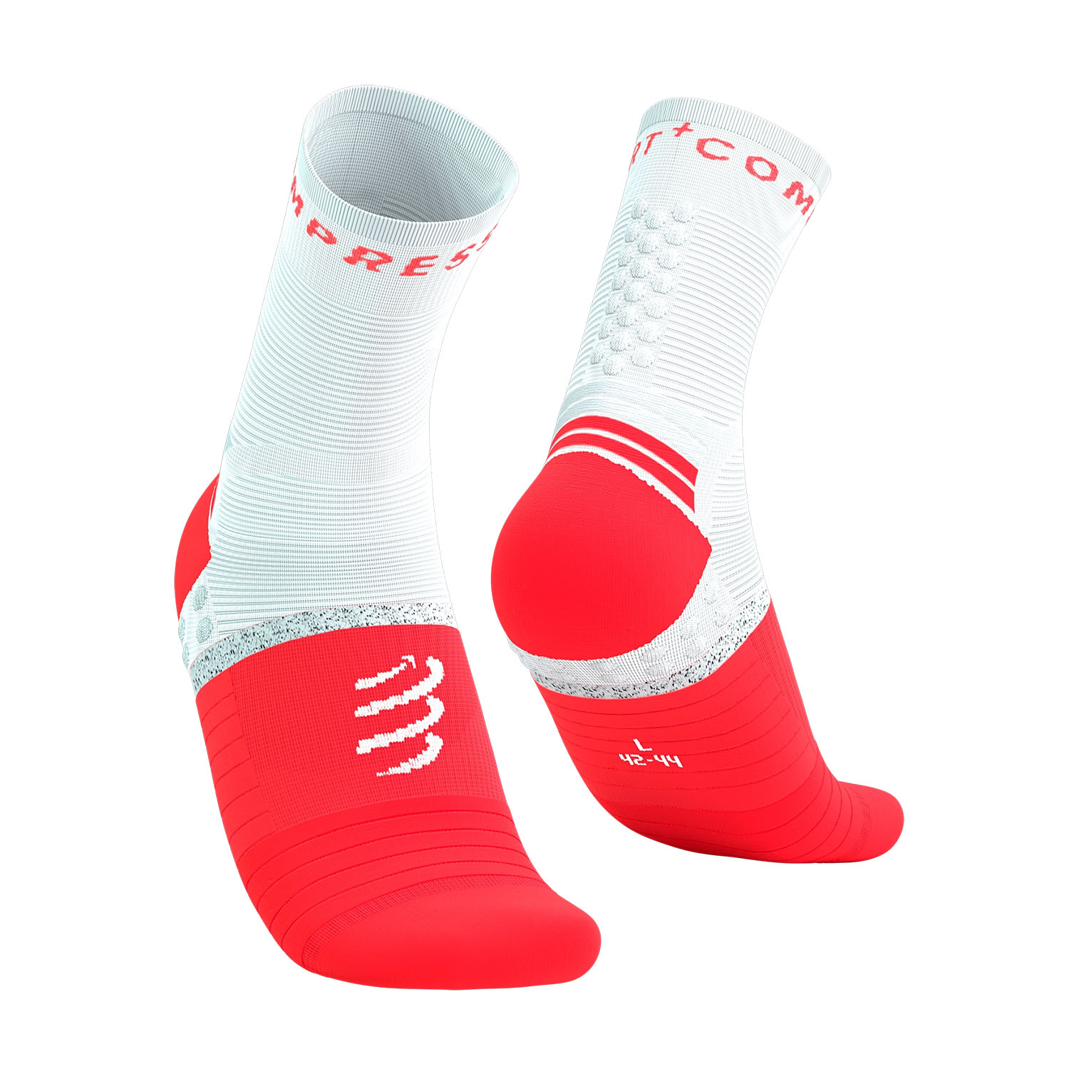 Compressport Pro Marathon V2.0 Calcetines Fluo Red/White