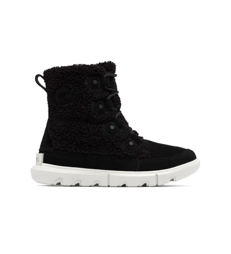Sorel Botines de piel Explorer next negro