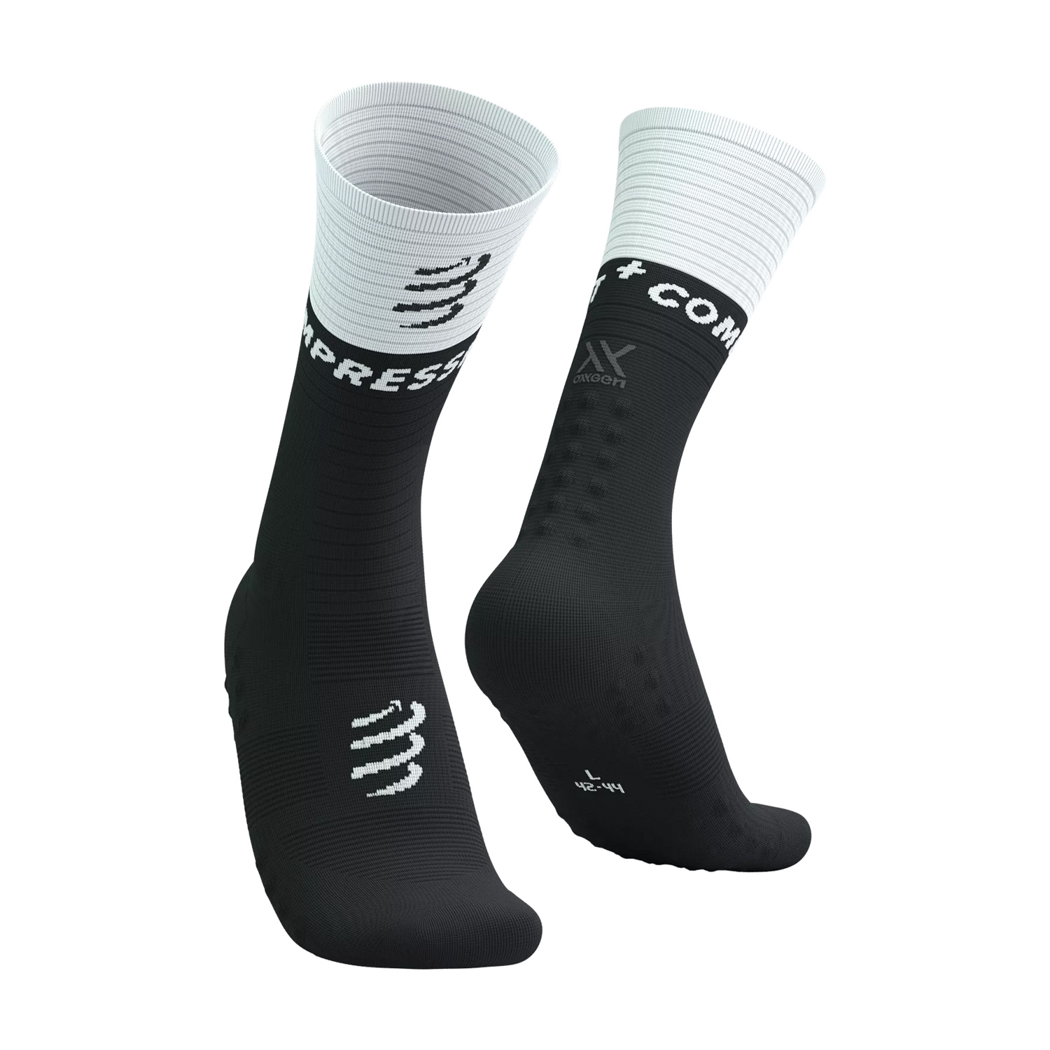 Compressport Mid Compression V2.0 Calcetines Black/White