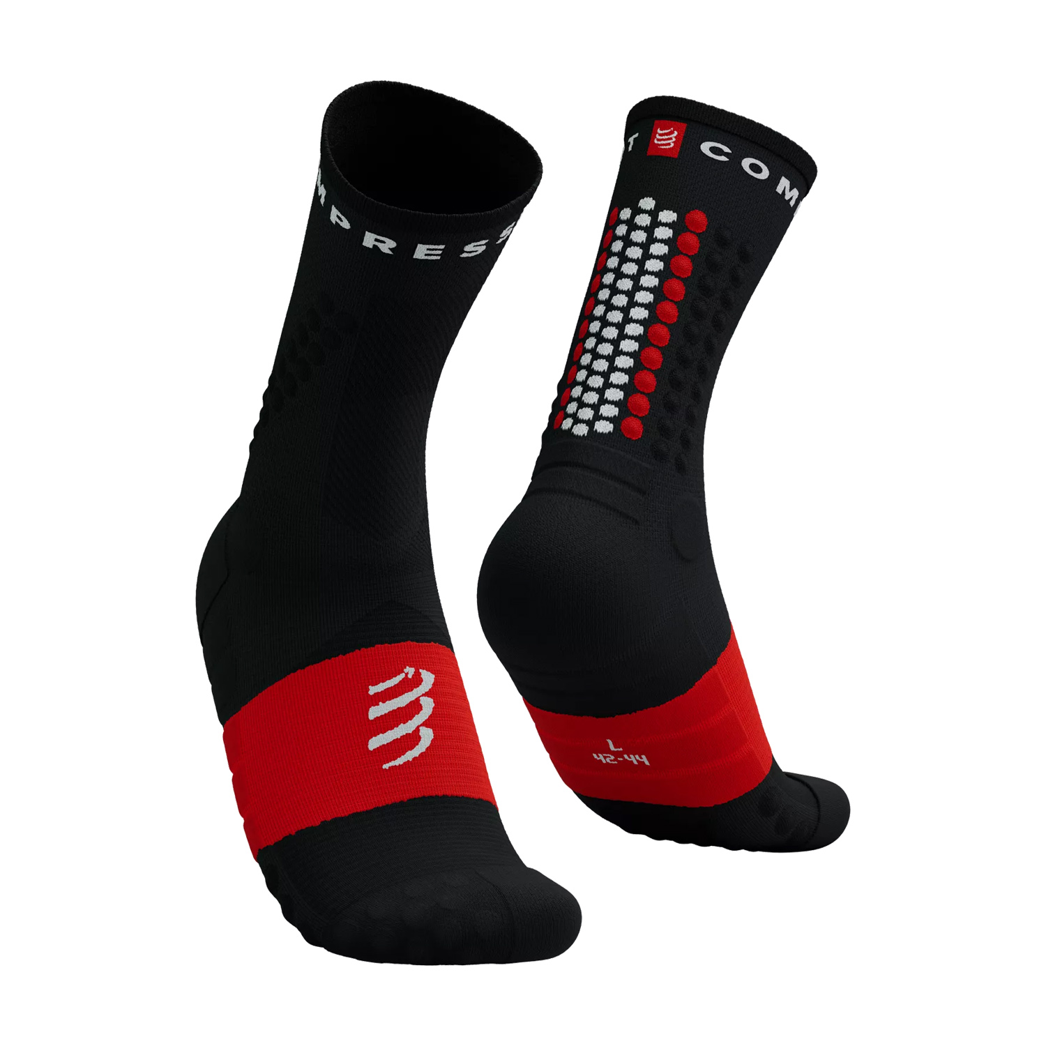 Compressport Ultra Trail V2.0 Calcetines Black/Red